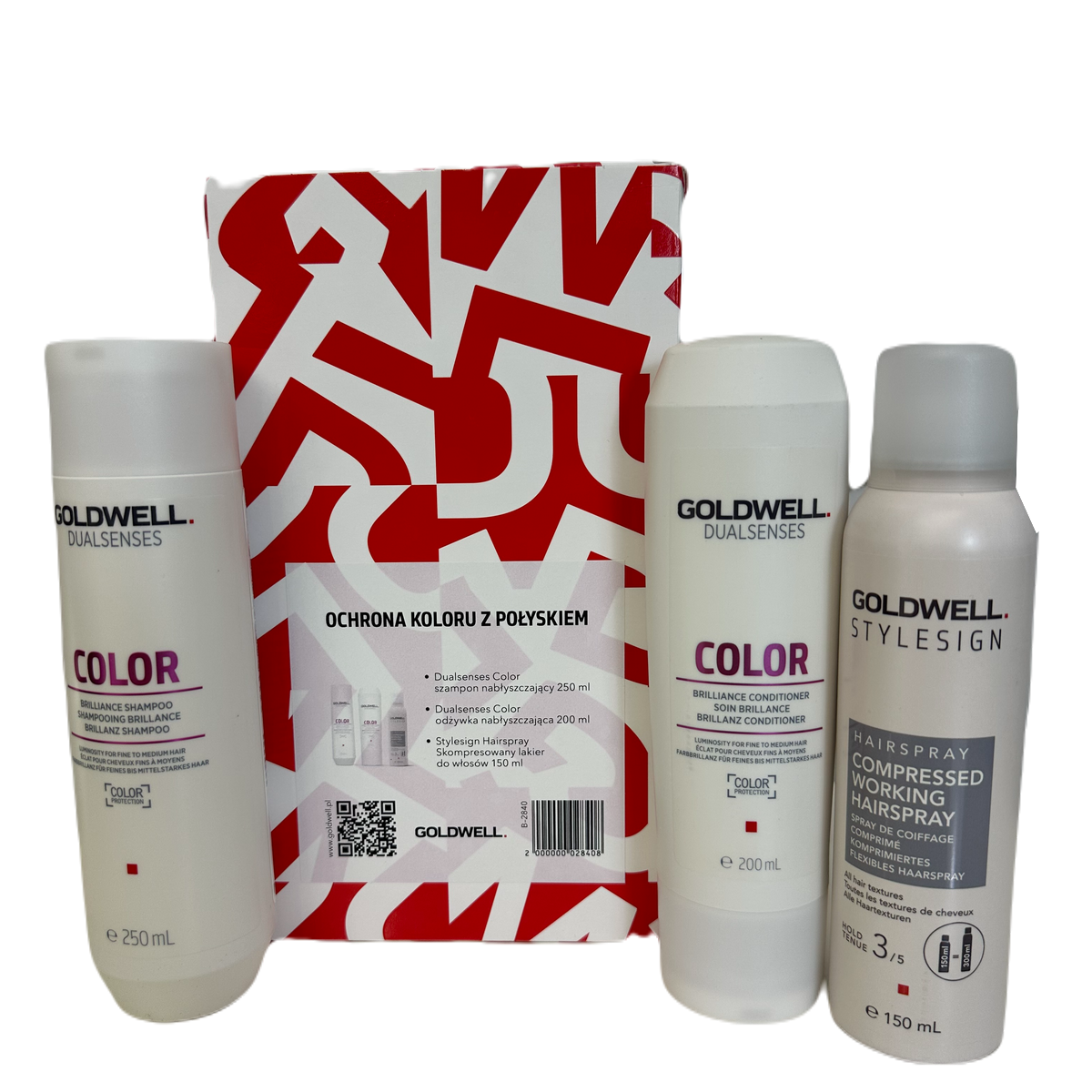 GOLDWELL ZESTAW COLOR Z SKOMPRESOWANYM LAKIEREM